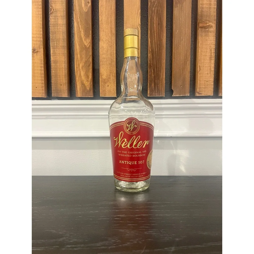 Weller Antique 107 Empty Bourbon Bottle Sazerac Barrel Select Not Rinsed 750